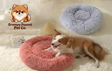 Calming Soft Non-Slip Donut Pet Bed (Machine Washable)