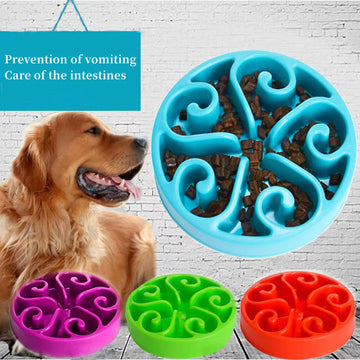 Spiral Slow Feeder Anti-Slip Dog Bowl (Dishwasher Safe)