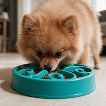 Spiral Slow Feeder Anti-Slip Dog Bowl (Dishwasher Safe)
